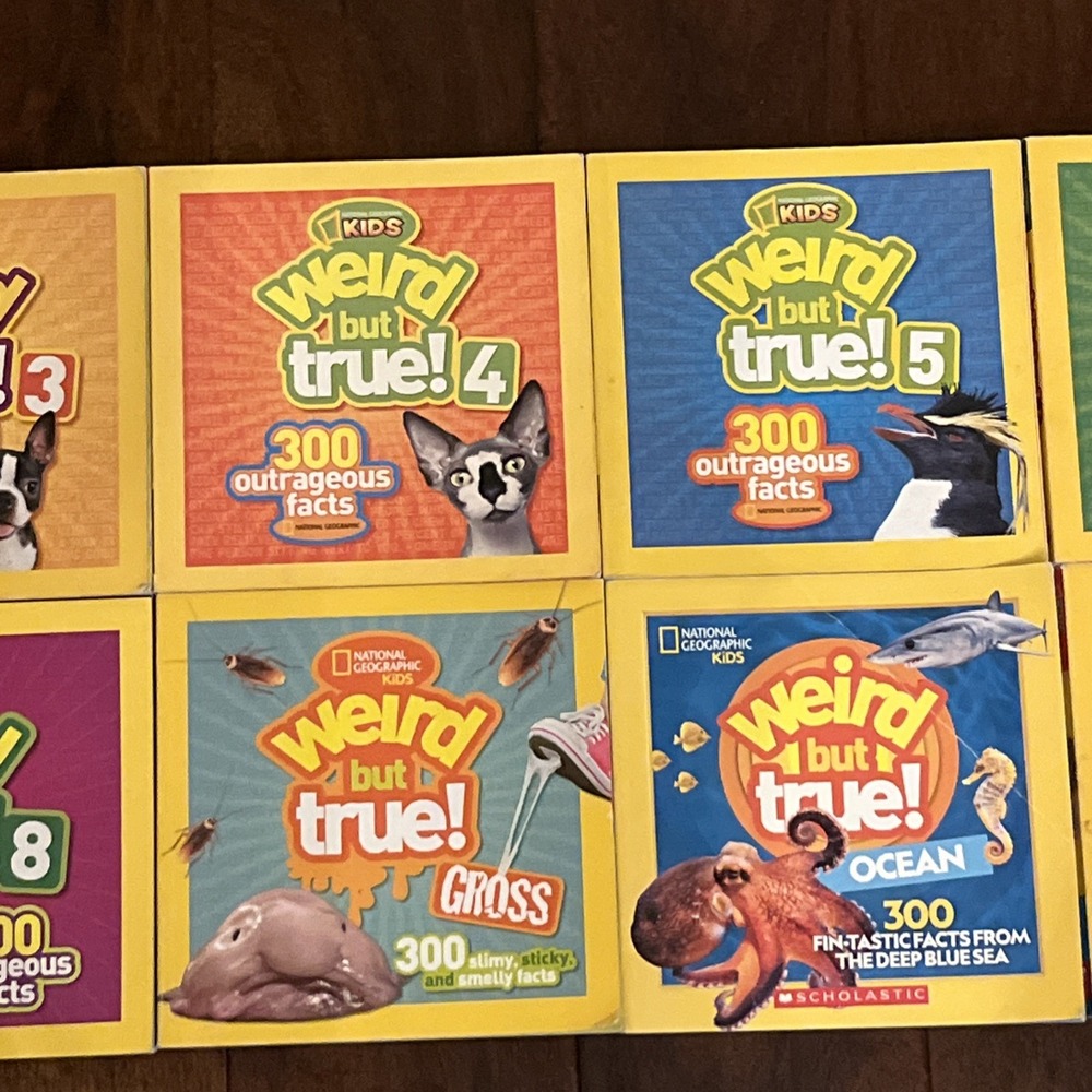 National Geographic Weird But True Animals Lot of 10 Books Myths Gross Kids Bust - Picture 3 of 4